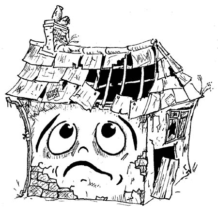 derelict house