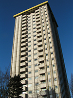 Amphill Square, NW1, Camden council tower block flats