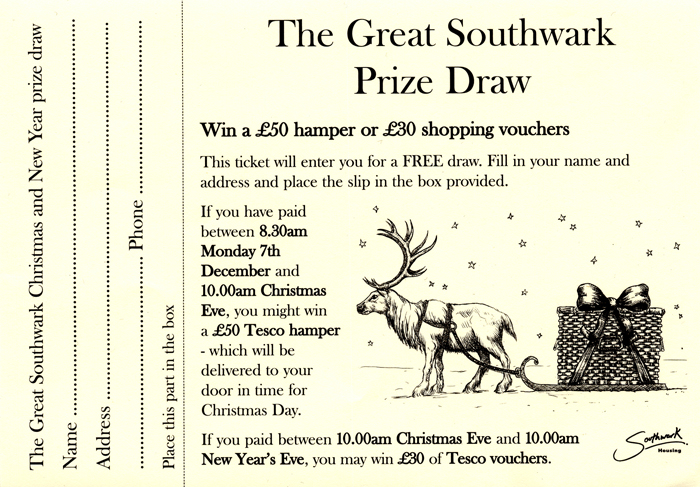 Southwark prize draw